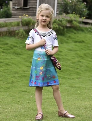 Niños Niñas Princesa Elegante Vestido Cosplay Fiesta de Navidad Disfraz Conjunto Regalos Foto 1 de 4