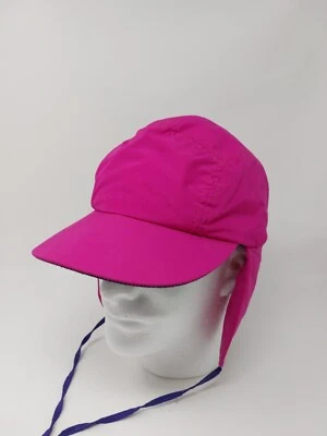 De Colección Columbia Cinco Paneles Forro Acolchado Invierno Oreja Solapa Gorra HECHA EN EE. UU. Rosa Trampero Foto 1 de 4