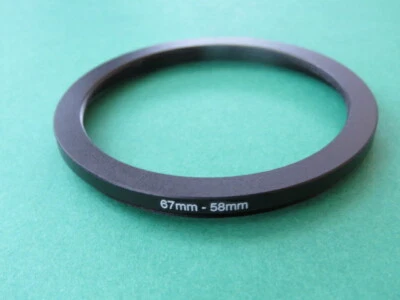 67mm-58mm 67-58 Stepping Step Down Male-Female Filter Ring Adapter 67mm-58mm  - Image 1 of 2
