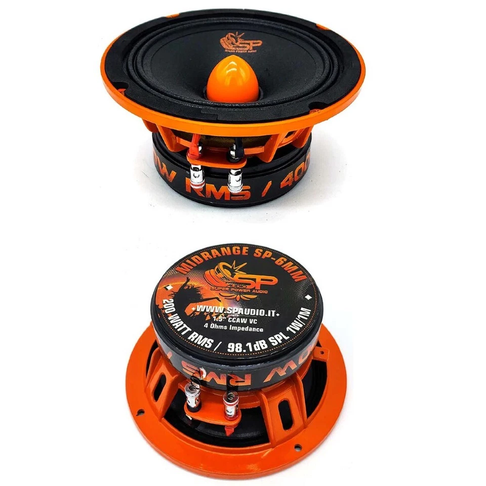 2 SP AUDIO SP6MM altoparlanti diffusori medio bassi midrange di 16 50 cm 6 5"