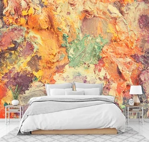 3D Golden Graffiti 822 Wallpaper Mural Paper Wall Print Indoor Murals CA Summer - Picture 1 of 5