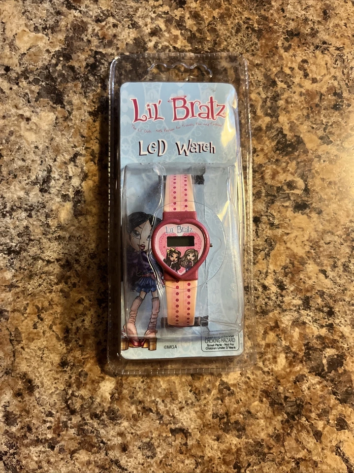 Collectible NOS New Old Stock MGA Bratz LCD Watch Sealed in Factory Blister Pack - Image 1 of 4