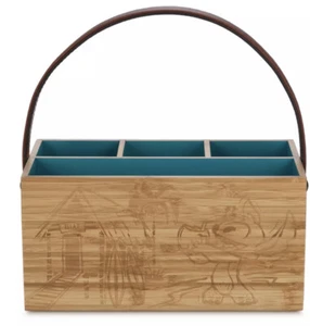 Disney Lilo & Stitch Limited Kitchenware Collection Bamboo Utensil Holder Caddy - Picture 1 of 3