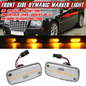 Pour Chrysler 300C 200 Dodge Indicateur Répéteur Marqueur Latéral LED Clignotant - Imagen 1 de 10
