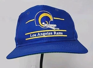 NOS Vintage Los Angeles Rams Annco Split Bar Snapback Hat Ball Cap NFL NWOT - Picture 1 of 8