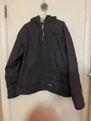 Berne Work Hooded Chore Coat, 3XL Fleece Lined Canvas XXXL - Image 1 of 2