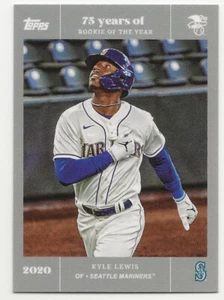 2022 Topps Rookie of the Year 75th Anniversary KYLE LEWIS Platinum /75 Mariners - Picture 1 of 1