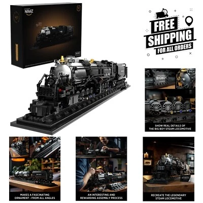 Authentic Big Boy Articulated Steam Locomotive Building Block Set - 1,818 Pieces - Image 1 of 4