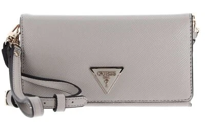 GUESS monedero Laurel SLG Crossbody Flap Wrist Taupe - Imagen 1 de 4