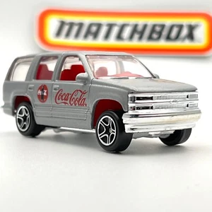 Matchbox '97 Chevy Tahoe Coca-Cola Silver 1999 1:67 Diecast Car - MINT - Picture 1 of 7