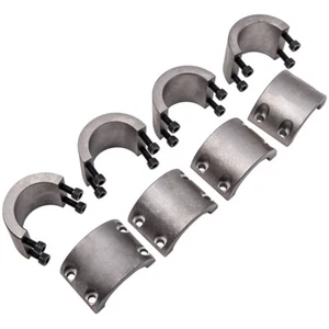 4X 1.75" Steel Tube Clamps Bolt on / Clamp on Weldable Roll Cage Mounts HD - Picture 1 of 10