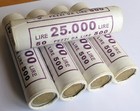 Italia Repubblica un rotolino da 50 monete 500 lire bimetalliche no argento