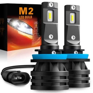 2PCS H11 H8 60W 10000LM LED Headlight Kit Low Beam Bulbs 6000K White High Power - Foto 1 di 14