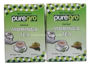 Puregro Herbal Moringa Tea 40g (Pack of 2) - Picture 1 of 2
