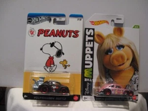 HOT WHEELS 1:64 SILVER SERIES PEANUTS & MUPPETS MISS PIGGY  VOLKSWAGEN BEETLES - Picture 1 of 2
