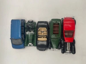 CAR LOT 5 WELLY OLD TIMER Pull And Go  1:34 DIE CAST METAL Blue Van Convert ST67 - Picture 1 of 8