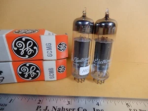 Tubos de vacío GE placa negra fuerte 6CM6 Amplitrex probado fuerte 111% y 120% Gm - Imagen 1 de 4
