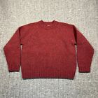 Vintage Abercrombie & Fitch Wool Sweater Mens Medium Red Preppy Classic Dad 90s