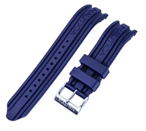 Nautica Unisex N14601G | A14601G BFD 100 Date 22mm Navy Blue Diver's Watch Band - Picture 1 of 3