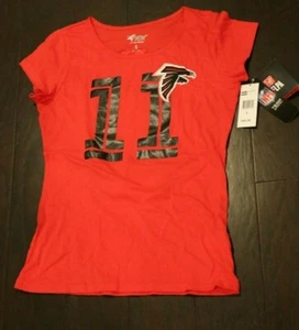Julio Jones / Falcons -G-III 4Her by Carl Banks, Red Scoop Neck T Shirt - Size S - Picture 1 of 4