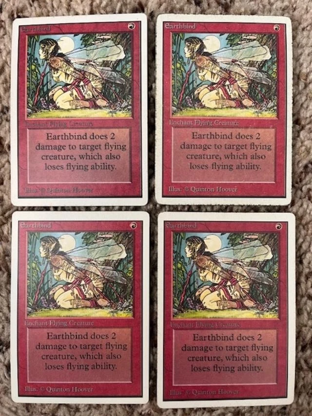 MTG- Earthbind x4 - Unlimited - Image 1 of 1