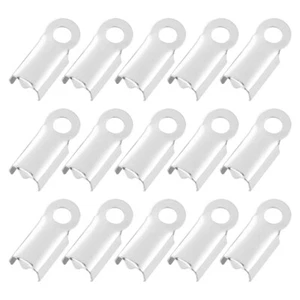 500PCS Ribbon Bracelet Kit Clamp End Findings Clamp End Findings Cord Ends - Picture 1 of 12