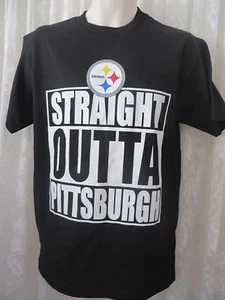 STEELERS TEE SHIRT Straight outta Pittsburgh NEW MEDIUM Football - Picture 1 of 1