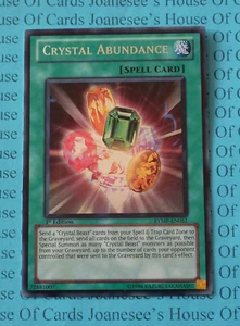 RYMP-EN051 Crystal Abundance Secret Rare Yu-Gi-Oh Card 1st Edition New - Picture 1 of 4