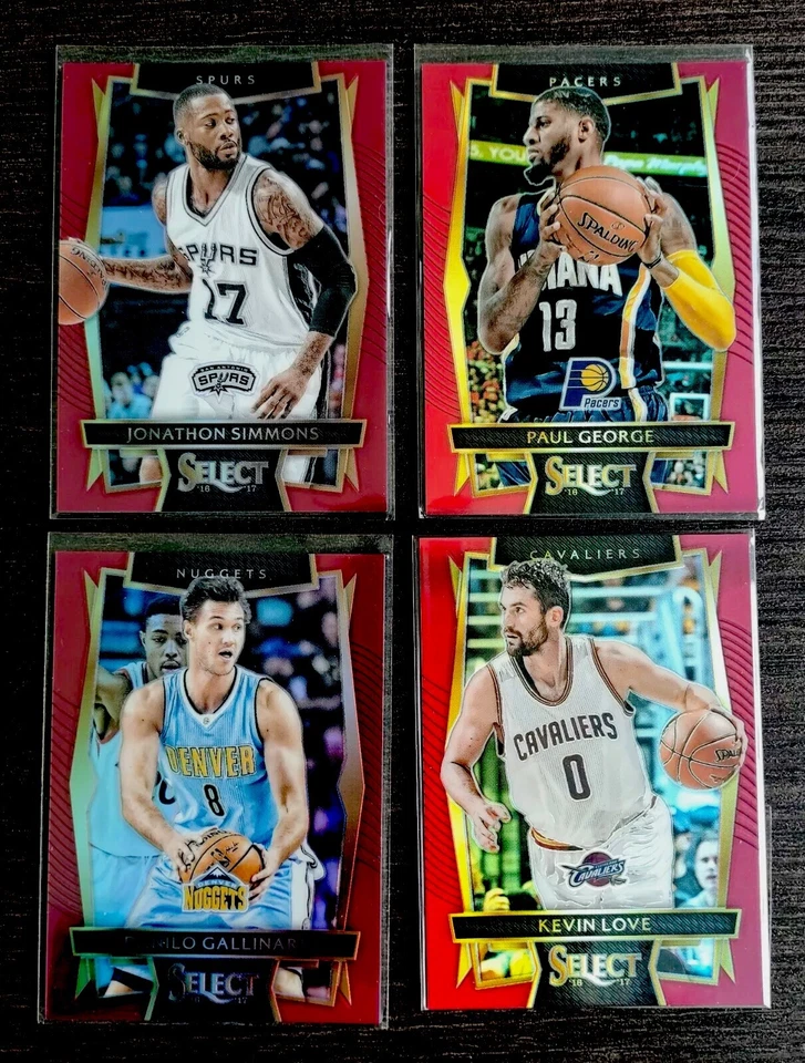 2016-17 PANINI SELECT BASKETBALL NBA LOT MAROON RED /175 GEORGE GALLINARI LOVE - Image 1 of 1