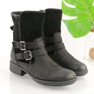 Blondo Womens Tula Boot Size 7 Waterproof Black Suede Leather Moto Biker Bootie - Imagem 1 de 4