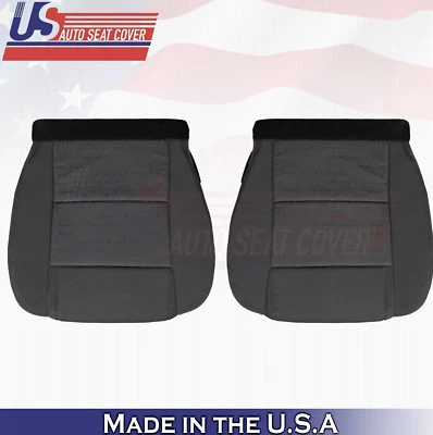 Fundas de asiento inferiores de tela negras para conductor y pasajero Ford Mustang 2008 2009 Foto 1 de 4