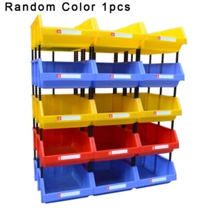 1xPlastic Inventory Storage Stacking Shelf Large Part Bins Picking Bin Workshop - Picture 1 of 12