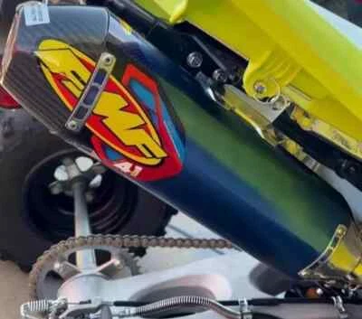 FMF FACTORY 4.1 SLIP-ON EXHAUST TITANIUM YAMAHA 2009-25 YFZ450R 044400 - Image 1 of 4