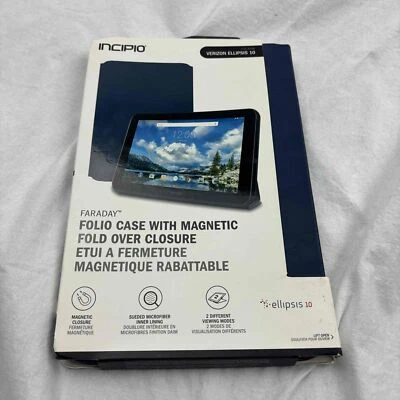 NWT Incipio Folio Case Navy Magnetic Closure Hands-Free Viewing  Ellipsis 10 - Image 1 of 4