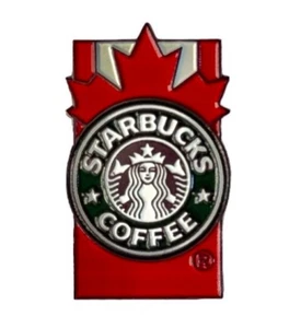 Starbucks Canada Maple Leaf Enamel Lapel Pin Coffee Logo – NWT - Picture 1 of 2