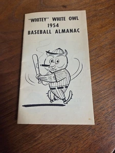 1954 MLB Baseball Almanac "Whitey" White Owl Cigar Booklet 38 Pages - Picture 1 of 6