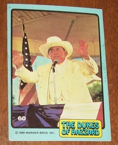 1980 Topps The Dukes of Hazzard Boss Hog Blue Border Card-60 - Picture 1 of 2