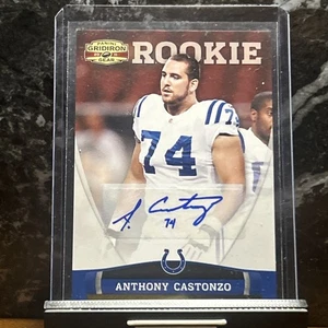 ANTHONY CASTONZO 2011 PANINI GRIDIRON GEAR ROOKIE AUTO RC #D To 299 COLTS - Picture 1 of 2