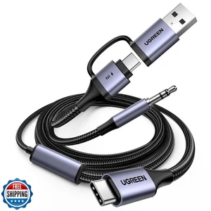 UGREEN USB C to 3.5mm Audio Cable and Charger 2 in 1 Hi-Res Type C to Aux TRS - Picture 1 of 5