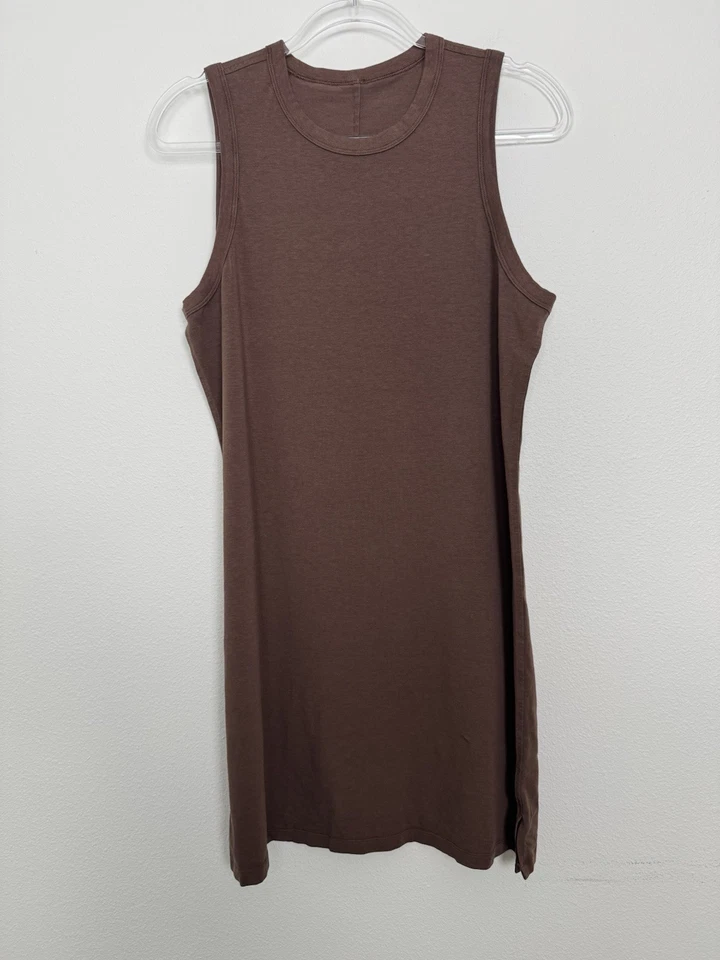 Lululemon Dress Women’s 6/8 Classic Fit Cotton Blend Jersey Knit Java Dark Brown - Image 1 of 4