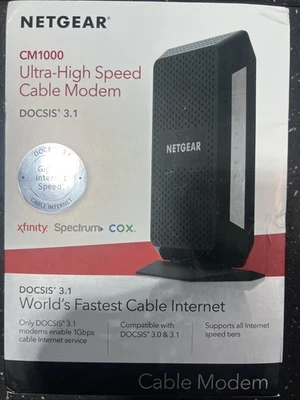 NETGEAR CM1000 Ultra-High Speed Cable Modem - DOCSIS 3.1 - NEW - Image 1 of 4