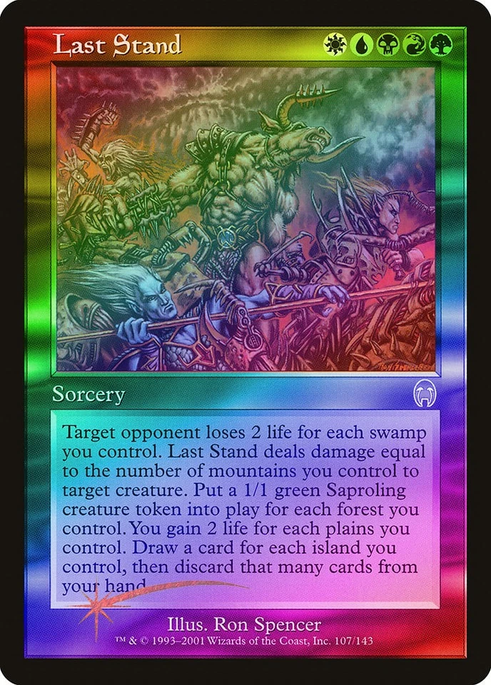 Last Stand FOIL Apocalypse NM White Blue Black Red Rare MAGIC CARD ABUGames - Image 1 of 1