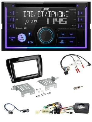 JVC Lenkrad USB 2DIN DAB Bluetooth CD Autoradio für Suzuki Swift ab 18 Klavierla - Bild 1 von 4
