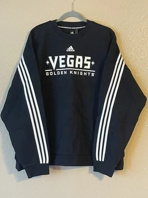 Sudadera Pullover Adidas Tres Rayas Para Hombre 2XL NUEVA SIN ETIQUETAS Vegas Golden Knights Foto 1 de 4