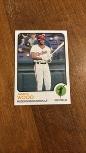 James Wood 2022 Topps Heritage Minor League #170 Fredericksburg Nationals - Bild 1 von 2