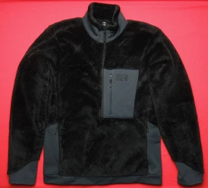 Mountain Hardwear Monkey-Man Fleece 1/2-Zip Pullover Jacket Black Mens M - Picture 1 of 7