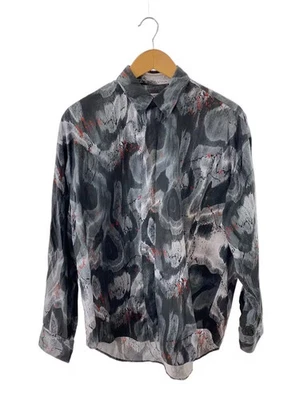 Camisa de manga larga estampada de tela ancha John Lawrence Sullivan, talla 44, algodón, talla Foto 1 de 4