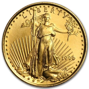 1999 1/10 oz American Gold Eagle BU - Picture 1 of 2