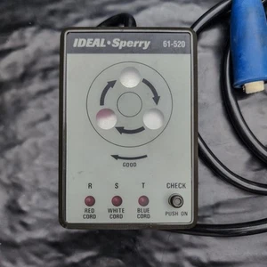IDEAL 61-520 3 Phase Motor Rotation Tester 600V Electrical Checker Tool ⚡ - Picture 1 of 5