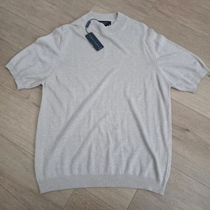 Suéter Toscano Hecho en Italia Manga Corta Tejido Nordstrom Para Hombre Mediano - Imagen 1 de 7